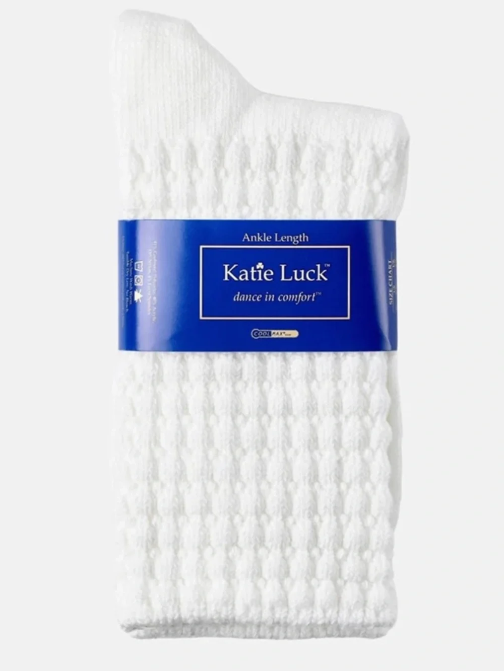 2 Pairs Katie Luck Irish Dance Socks - Ankle Length Poodle Socks - Large UK 5+